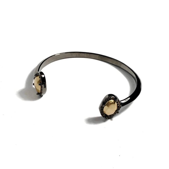 House of Harlow 1960 Rif Pebble Cuff in Gunmetal - Picture 3 of 5